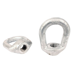 1/2" Forged Eye Nut, Grade 2 Galvanized, UNC