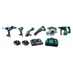 18V LXT Brushless 6 Tool Combo Kit, 5.0Ah x2