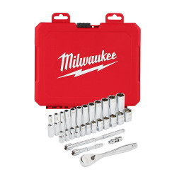 1/4 in. Drive 28 pc. Ratchet & Socket Set - Metric