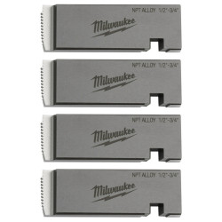 Milwaukee® 1/2"-3/4" ALLOY NPT Universal Pipe Threading Dies