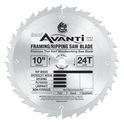 Circular Saw Blade - 10" - 24T / TK206