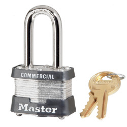1-9/16in (40mm) Wide Laminated Steel Pin Tumbler Padlock with 1-1/2in (38mm) Shackle