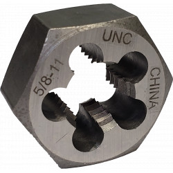 Hex Die - 5/8"-11 NC - Carbon Steel / 894-040