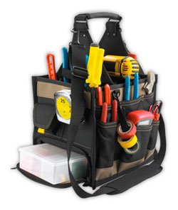 Tool Bag - 23 Pocket - 11" x 10" - Poly Fabric / SW1528