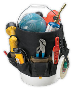 Bucket Organizer - 48 Pocket - 5 Gallon - Poly Fabric / SW1119
