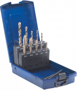 Power Tap & Drill Bit Set - 10 PC - HSS / 03-B 952 *SST+