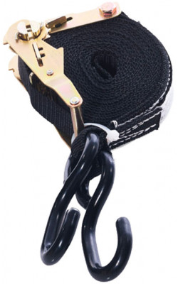 Ratchet & Strap Tie Down - 1" - S Hook / RATCHET1 Series