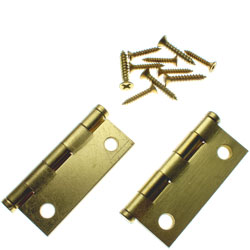 Cabinet Hinge 2" - Satin Brass Plating / 69-0150