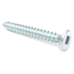 Flat Head #7 Robertson Wood Screws / Zinc (PKG)