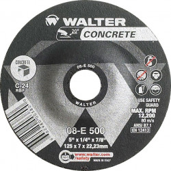 5" x 1/4" CONCRETE Grinding Wheel/Disc - C-24