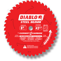 Circular Saw Blade - 8" - 42T / D0842CF *STEEL DEMON