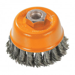 Knot-Twisted Wire Cup Brush - 3" x 5/8-11"
