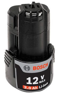 12 V Max Lithium-Ion 2.0 Ah Battery - *BOSCH