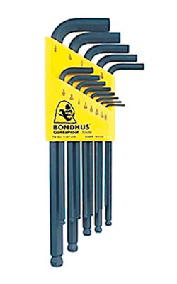 Hex Key Set - L-Wrench - Ball End - SAE - 13 pc / 10937 *BALLDRIVER