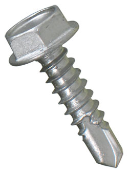 Hex Washer Head 10-16 TEK Screws / RUSPRO® Coated 410 Stainless Steel (JUG)