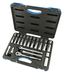 Chrome Socket Set - 3/8" - 6 Point / 600234 *30 Pc