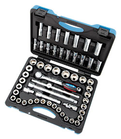 Chrome Socket Set - 1/2" - 6 Point / 600341 *55 Pc