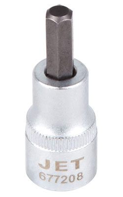 Hex Bit Socket - 2" Long - 3/8" Drive - Metric / 6772