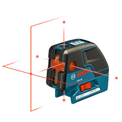Laser Level - 5-Point Cross-Line - Red - AA Battery / GCL25