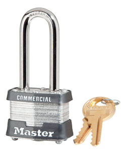 Tumbler Padlock - 2" x 1-9/16" - Keyed Different - Laminated Steel / Model #3KA