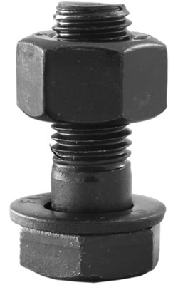 Structural Bolt 1" UNC - w/A563 DH Nut / Plain A325