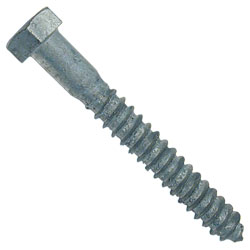 Hex Head Lag Screws - 5/16" Dia. - Grade 2 / HDG