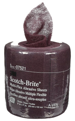 3M™ Scotch-Brite™ Multi-Flex Abrasive Sheet Roll, 07521, 8 in x 20 ft (20.3 cm x 6.1 m) - 