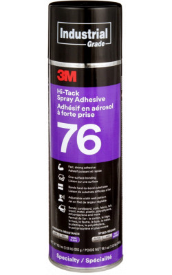 Adhesive - Wood, Metal. Glass - Clear - Aerosol / 76 *HI-TACK