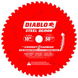 10" x 50 Tooth Cermet Metal and Stainless Steel Cutting Saw Blades