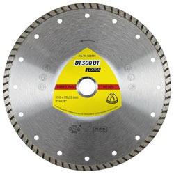 DT 300 UT diamond cutting blades, 5 x 5/64 x 7/8 Inch 5/64 x 1/4 Inch, closed rim turbo