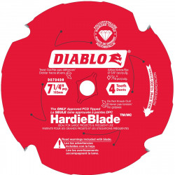 7-1/4 in. x 4 Tooth (PCD) Fiber Cement HardieBlade
