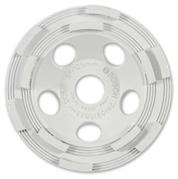 5 In. Double Row Segmented Diamond Cup Wheel for Concrete - *BOSCH