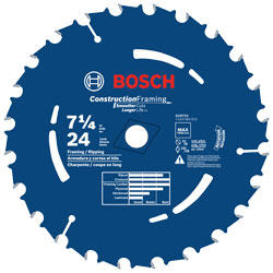 Circular Saw Blade - 7-1/4" - 24T / DCB724 *DAREDEVIL