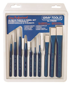 10 Piece Punch & Chisel Set 