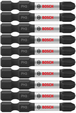 Impact Tough™ 2 In. Phillips® #3 Power Bits (Bulk Pack)