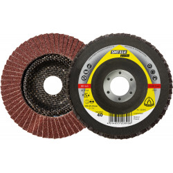 SMT 314 abrasive mop discs, 5 x 7/8 Inch grain 80 convex