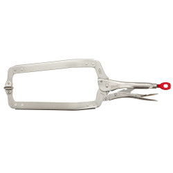 18 in. Locking Clamp With Swivel Jaws