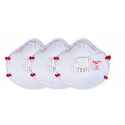 3pk N95 Valved Respirator