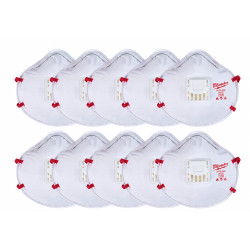 10PK N95 Valved Respirator