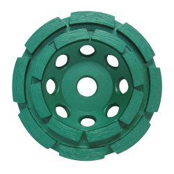 5 x 5/8-11 Pearl P4™ Concrete & Masonry Cup Wheel, Double Row