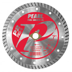 7 x .090 x Dia, 5/8 Pearl P2 Pro-V™ Gen. Purpose Flat Core Turbo Blade, 10mm Rim
