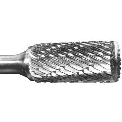 3/8" PTA Premier Series Cylindrical Shape Carbide Burr (End Cut) 6" OAL