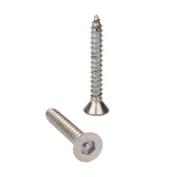 #6 x 1" Security Hex Socket Flat Head Sheet Metal Screw