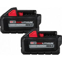 M18™ REDLITHIUM™ HIGH OUTPUT™ XC (2) 6.0 Ah Battery Pack