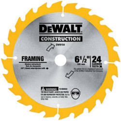 Framing Saw Blade - 6-1/2" - 24 TPI / DW9154