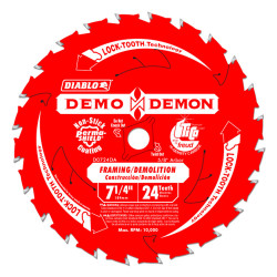 7-1/4" x 24 Tooth Demo Demon Ultimate Framing/Demolition Saw Blade