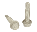 #14 x 1-1/4" Hex Head, No Washer, 410 Stainless Steel Tek Screw