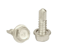 #14 x 3/4" Hex Head, No Washer, 410 Stainless Steel Tek Screw