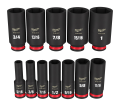 SHOCKWAVE Impact Duty™ 3/8" Drive SAE Deep 6 Point Socket Set - 12 PC