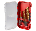 SHOCKWAVE Impact Duty™ RED HELIX™ Titanium Drill Bit Set - 15PC